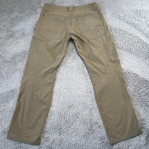 Kuhl Revolvr Jeans Mens 32x30 Beige Straight Stretch Quick Dry Hiking Outdoor